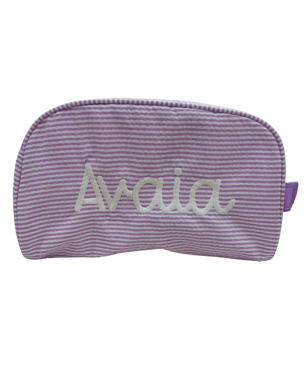 Travel Pouch | Lilac Seersucker