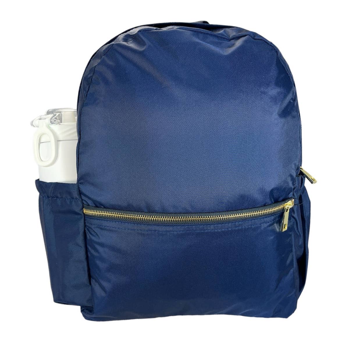 Backpack | Navy Nylon Brass
