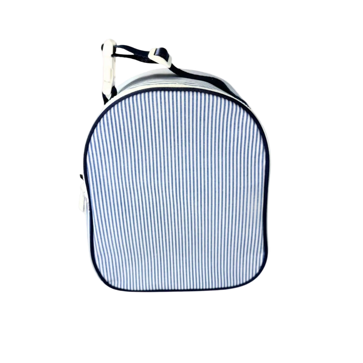 Gumdrop Lunchbox | Glossy Navy Preppy Stripe