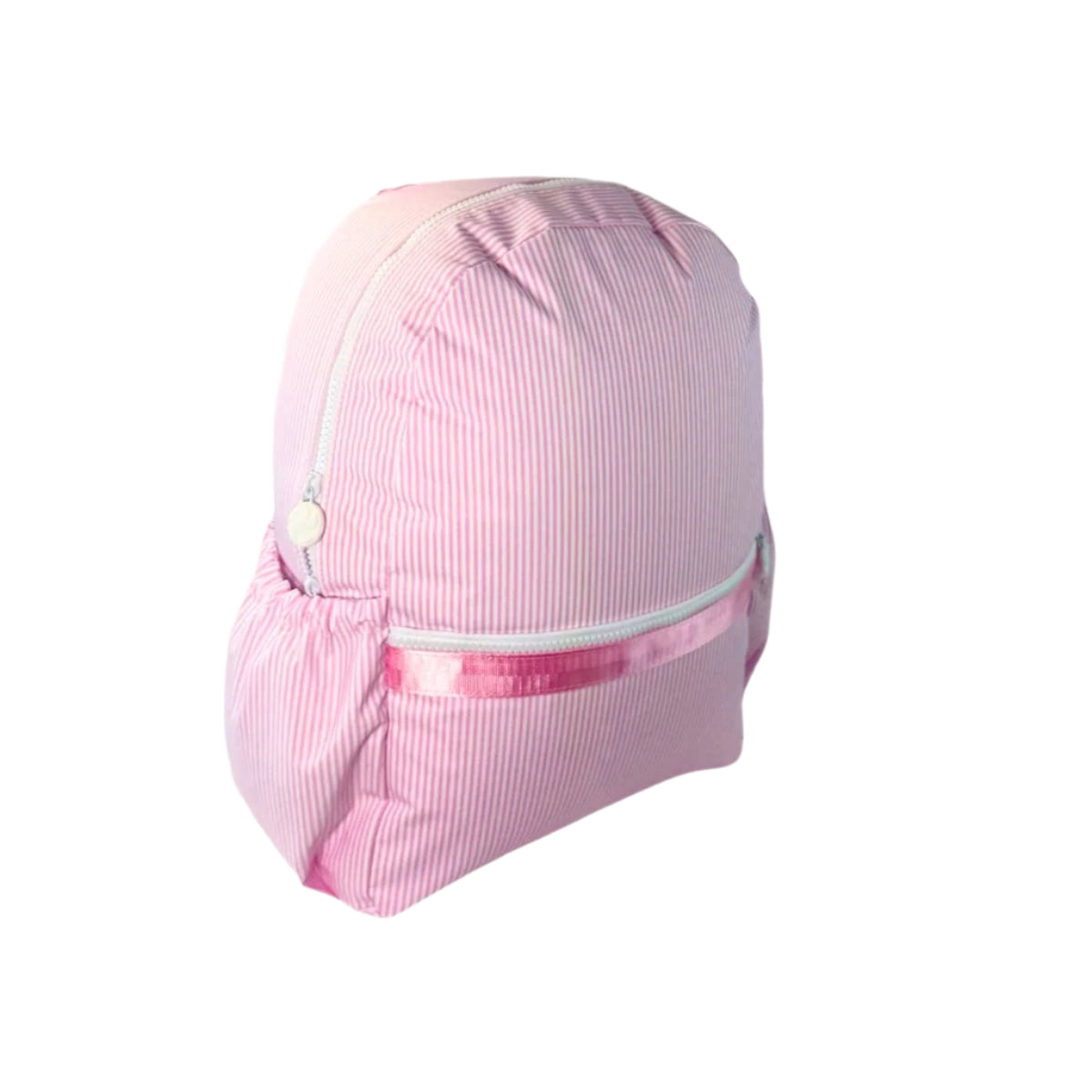 Backpack | Glossy Pink Preppy Stripe