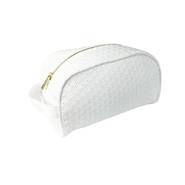 Travel Pouch | White Eyelet