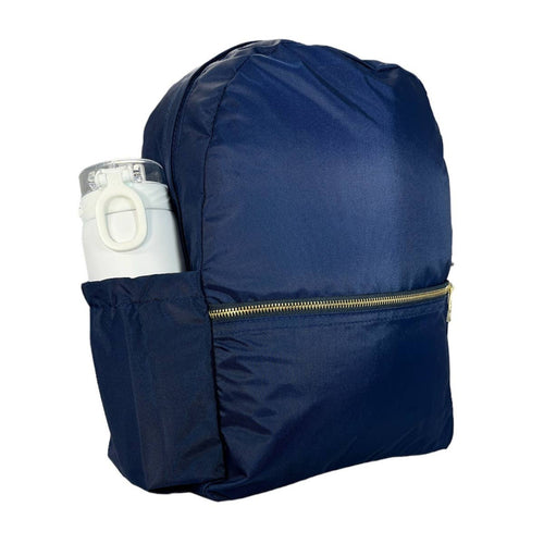 Backpack | Navy Nylon Brass