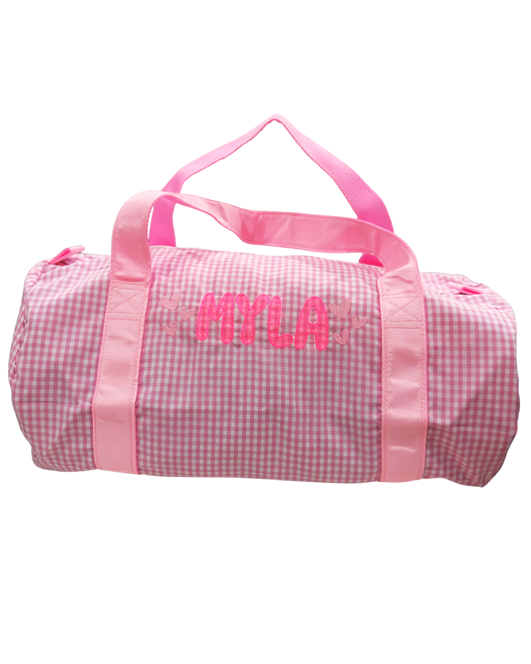 Medium Duffel | Pink Gingham