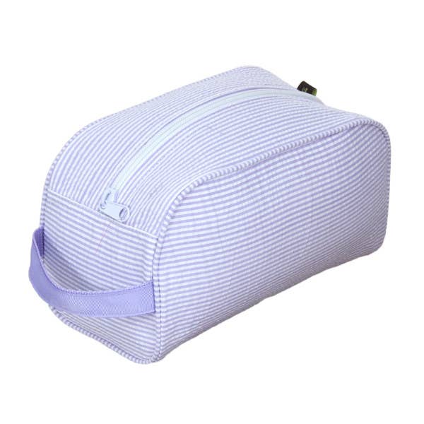 Travel Pouch | Lilac Seersucker