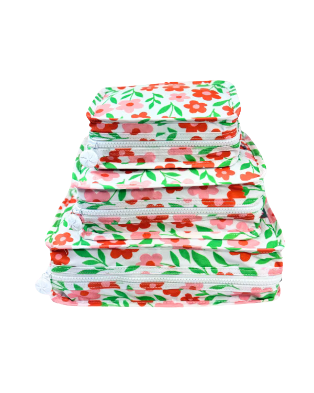 Stacking Pouch Set | Glossy Floral