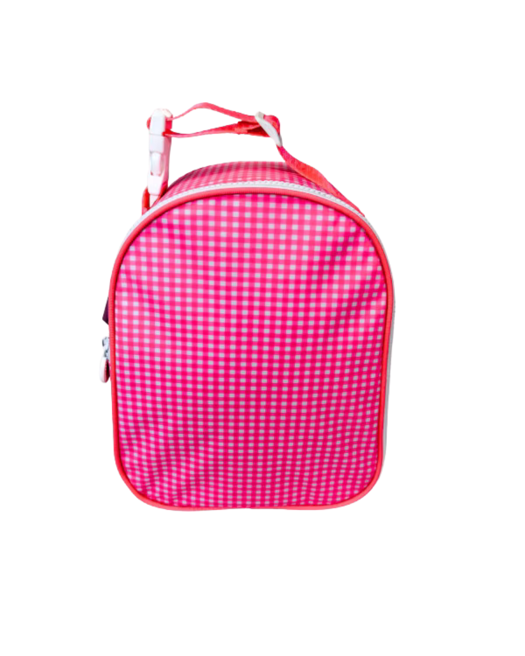 Gumdrop Lunchbox | Glossy Neon Pink Gingham