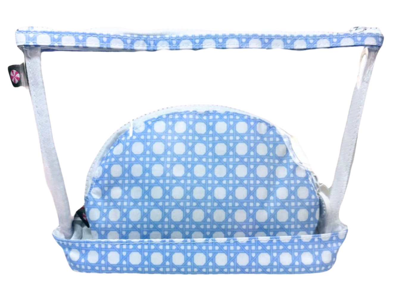 Jet Set Pouch | Glossy Baby Blue Bungalow