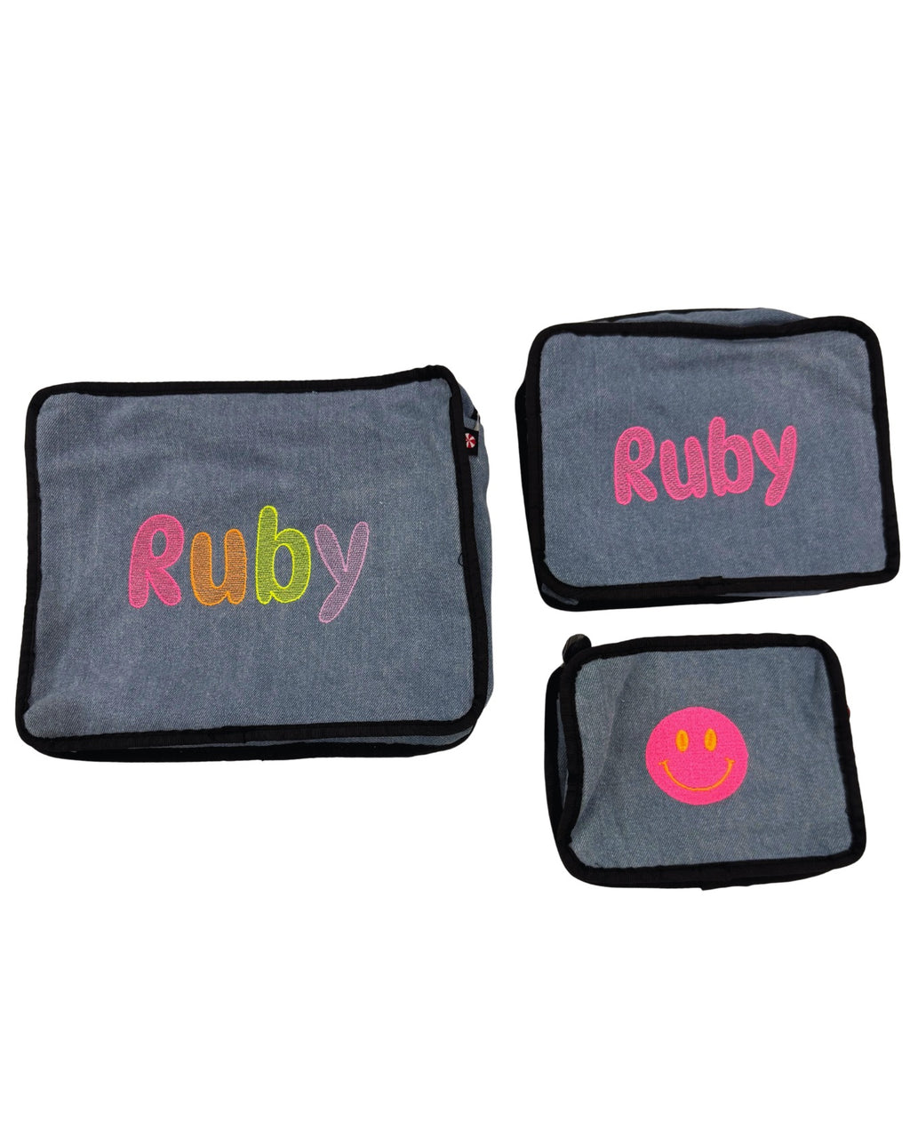 Stacking Pouch Set | Denim